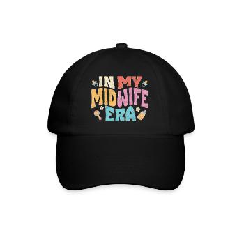 À mon époque de sage-femme - Casquette classique - noir/noir - Devant
