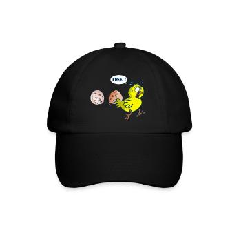The release of the chick - Baseball Cap - black/black - Front