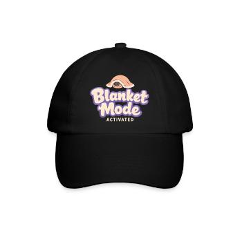 Anime-hausmensch Kuscheliger Weeb - Baseballkappe - Schwarz/Schwarz - Vorne
