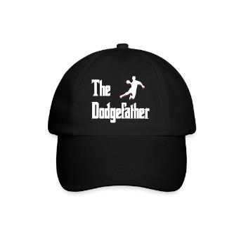 Dodgefather Silhouette Design - Baseballkappe - Schwarz/Schwarz - Vorne
