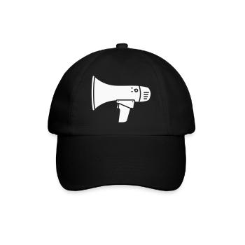 Megaphone loud demo ultras - Baseball Cap - black/black - Front