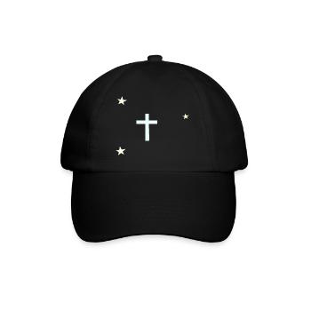 Celestial Cross with Stars - Baseball Cap - black/black - Front