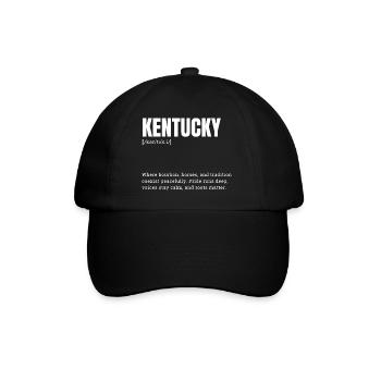 Kentucky Pride: Bourbon Roots - Baseballkappe - Schwarz/Schwarz - Vorne