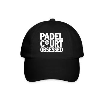 Passion obsédée par le padel court pour les athlètes - Casquette classique - noir/noir - Devant