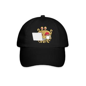 Flying Spaghetti Monster Pastafari FSM Atheist - Baseballkappe - Schwarz/Schwarz - Vorne