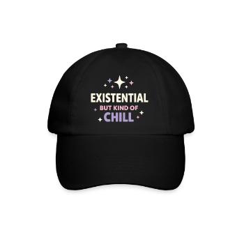 Humour existentiel, nihilisme, humour, - Casquette classique - noir/noir - Devant
