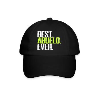 Best Abuelo Ever Opa Spanisch Spruch Retro Vintage - Baseballkappe - Schwarz/Schwarz - Vorne