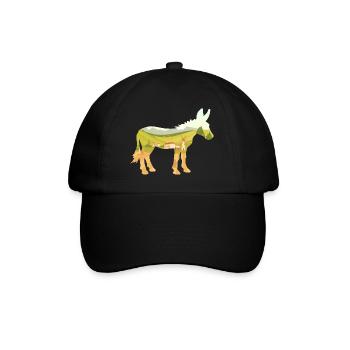 Fermier du village de l’âne - Casquette classique - noir/noir - Devant