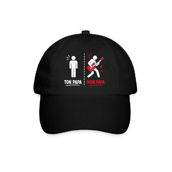 Ton Papa vs Mon Papa: Attitude Guitare - Casquette classique - noir/noir - Devant