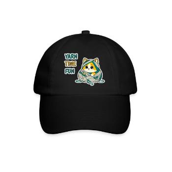 Art cadeau cadeau en laine mignonne Kitty Baby Cat Kawaii - Casquette classique - noir/noir - Devant