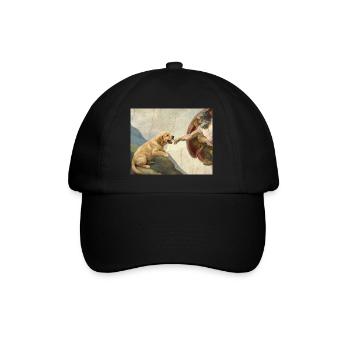 Mème chien God Hand Golden Retriever - Casquette classique - noir/noir - Devant