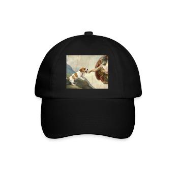 Mème du chien God Hand Beagle Dog - Casquette classique - noir/noir - Devant