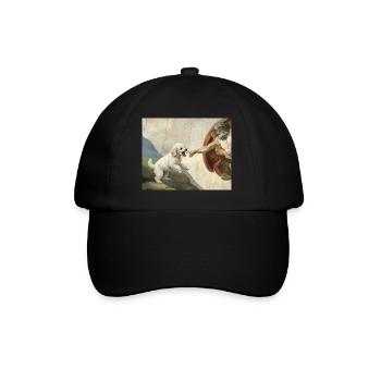 Mème Caniche Main, Chien Dieu - Casquette classique - noir/noir - Devant