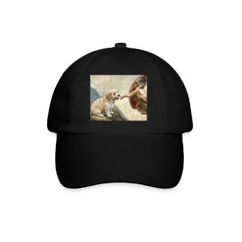 Hund Gottes Hand Havaneser Hunde meme - Baseballkappe - Schwarz/Schwarz - Vorne