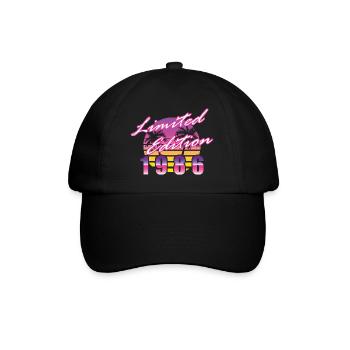 40. Geburtstag Limited Edition 1986 vintage - Baseballkappe - Schwarz/Schwarz - Vorne