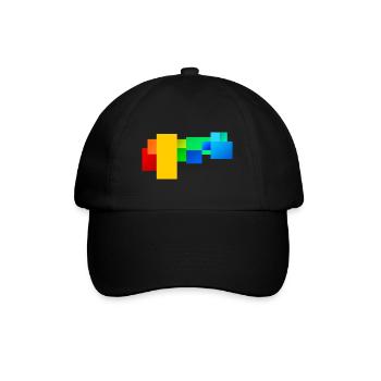 Géométrie colorée - Casquette classique - noir/noir - Devant