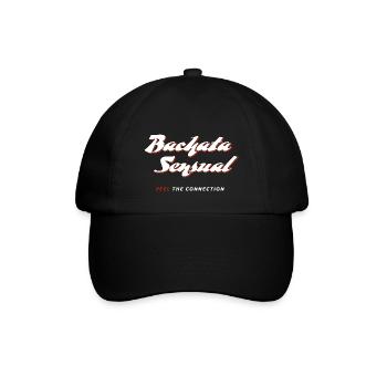 Bachata Sensual Feel the Connection white - Baseball Cap - black/black - Front
