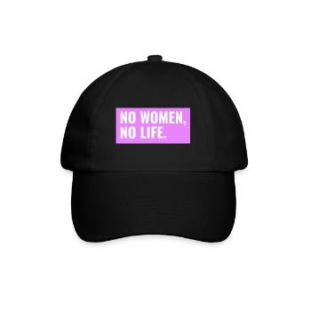 NO WOMEN, NO LIFE. Design T-shirt & Co. - Baseball Cap - black/black - Front