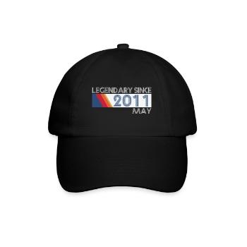 Retro SiFi Legendary since May 2011 - Birthday - Baseball Cap - black/black - Front