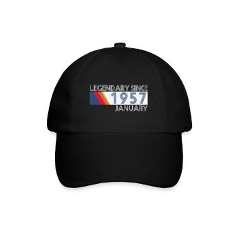 SiFi rétro Légendaire depuis janvier 1957 - Né - Casquette classique - noir/noir - Devant