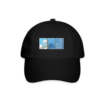 eisbader eisbär winterschwimmen kneipp kältebad - Baseballkappe - Schwarz/Schwarz - Vorne