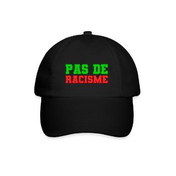 Pas de racisme! - Casquette classique - noir/noir - Devant