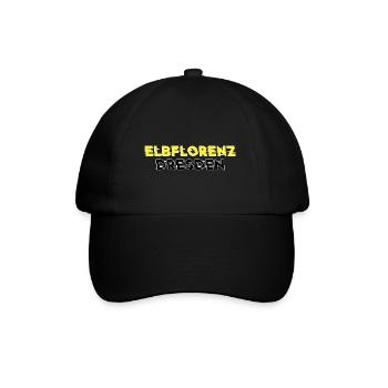 Elbflorenz Dresden Heimat Dresdner Geschenk - Baseballkappe - Schwarz/Schwarz - Vorne