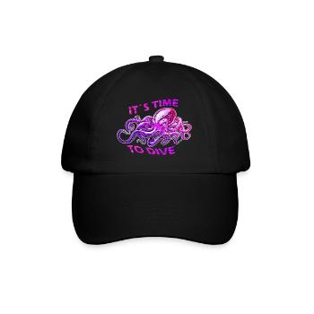 Octopus Diving Diver - Baseball Cap - black/black - Front