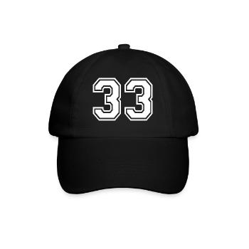 33 - Baseball Cap - black/black - Front