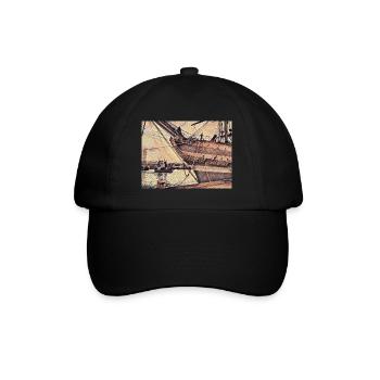 Ship No. 4 - Baseball Cap - black/black - Front
