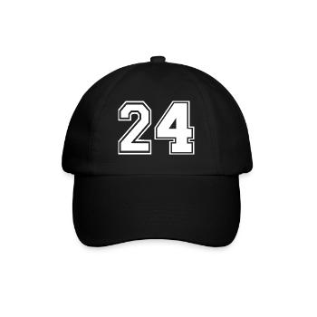24 - Baseball Cap - black/black - Front