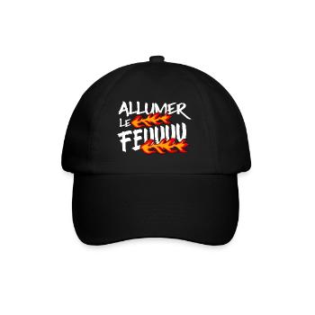 Allumer le feu - Casquette classique - noir/noir - Devant