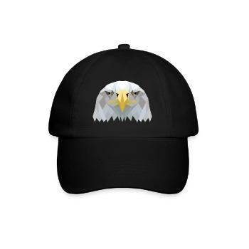 eagle head - Baseball Cap - black/black - Front