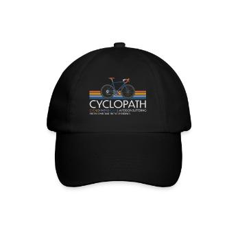 CYCLOPATH GRAVEL RADRENNFAHRER RETRO RENNRAD - Baseballkappe - Schwarz/Schwarz - Vorne