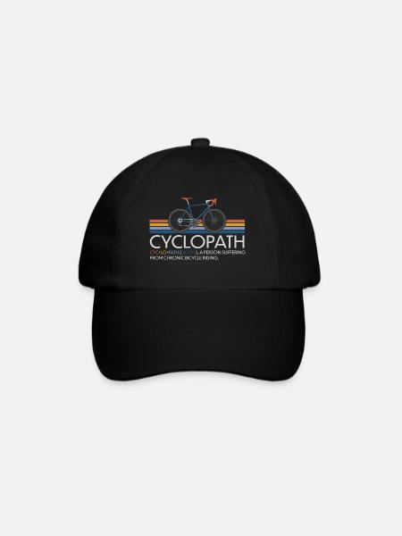 CYCLOPATH GRAVEL CYCLIST VÉLO DE ROUTE RÉTRO - Casquette classique - noir/noir