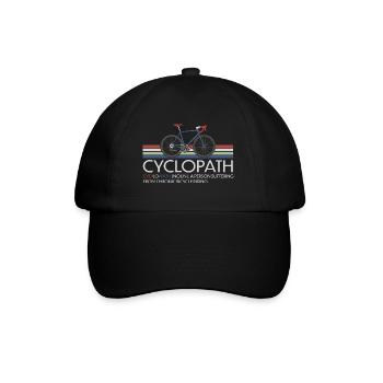 CYCLOPATH GRAVEL RADRENNFAHRER RETRO RENNRAD - Baseballkappe - Schwarz/Schwarz - Vorne