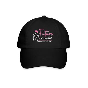 future maman 2024 chargement en cours,cadeaux Mère - Casquette classique - noir/noir - Devant
