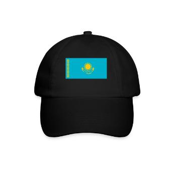 National Flag Of Kazakhstan - Baseball Cap - black/black - Front