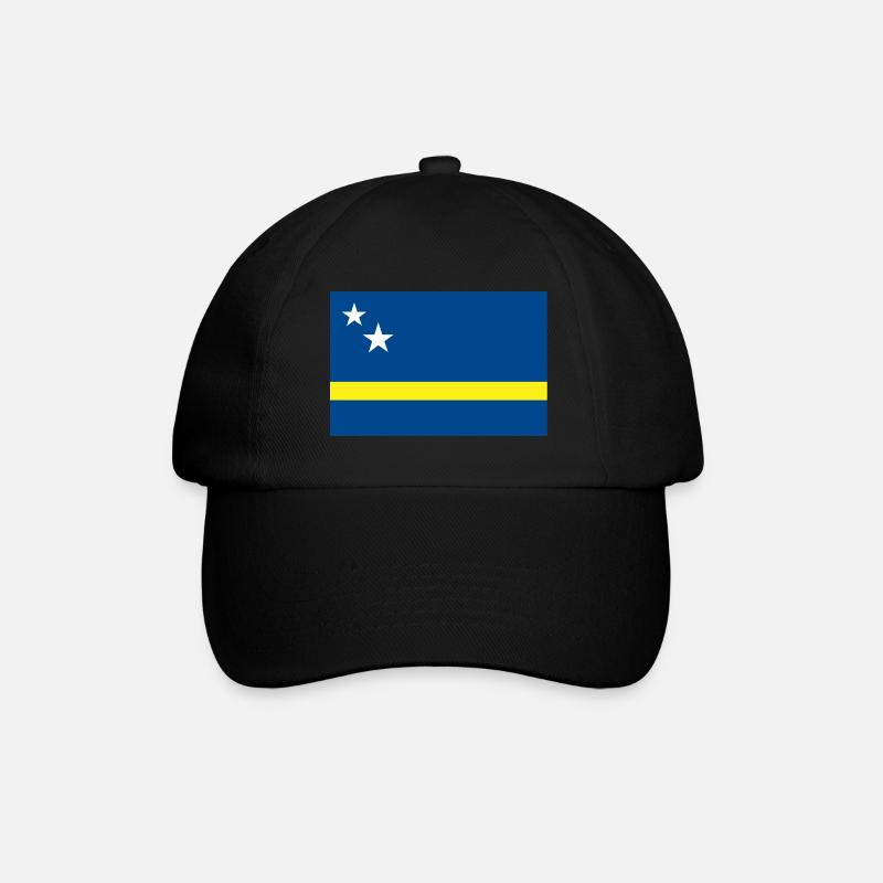 Drapeau Curaçao - Casquette classique - noir/noir