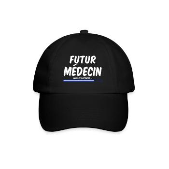 futur médecin cadeau pour un étudiant en médecine - Casquette classique - noir/noir - Devant
