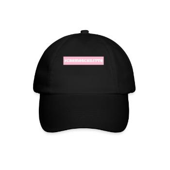 Cremeschnitte - Baseballkappe - Schwarz/Schwarz - Vorne