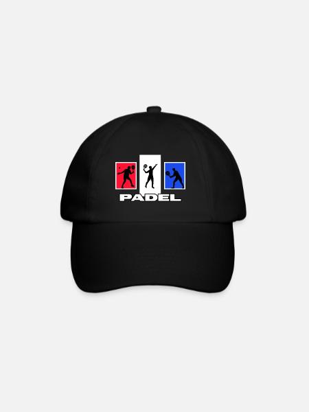 padeltennis padel paddle - Baseballkappe - Schwarz/Schwarz