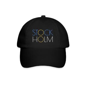 Stockholm Logo - Baseballkappe - Schwarz/Schwarz - Vorne