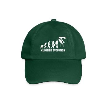 Climbing Evolution - Climbing and mountaineering - Baseball Cap - bottle green - Front