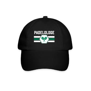 Padel Padeltennis Padeltennisspieler - Baseballkappe - Schwarz/Schwarz - Vorne