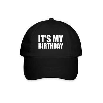 It's my birthday - Baseball Cap - black/black - Front
