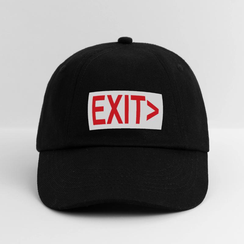 Exit / Exit / Emergency Exit Baseball Cap
