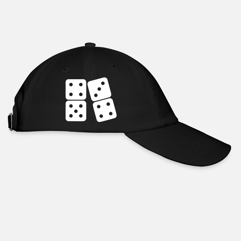 Dominoes (customizable color) - Baseball Cap - black/black