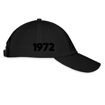 1972 Année de naissance - Casquette classique - noir/noir - Droite
