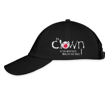 Clown gefrühstückt - Baseballkappe - Schwarz/Schwarz - Links